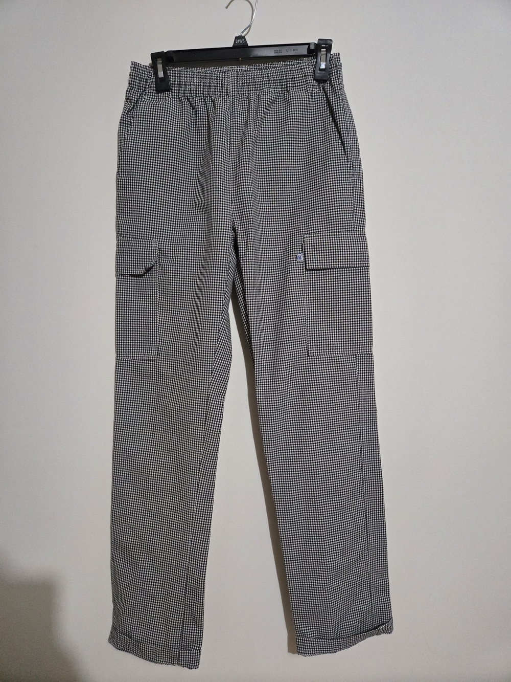Black & White Check Cargo Pants (Scrub)